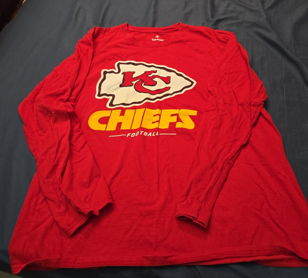 Fanatics Red Kansas City Chiefs Graphic Long Sleeve Tee